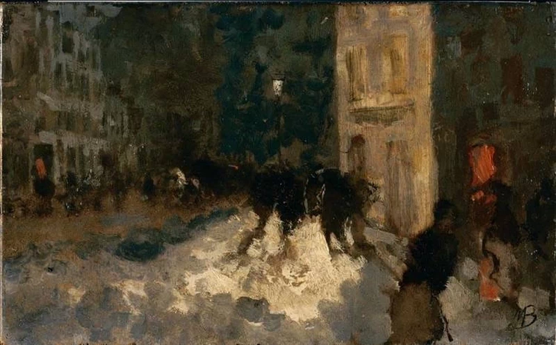 Vecchia Milano sotto la neve